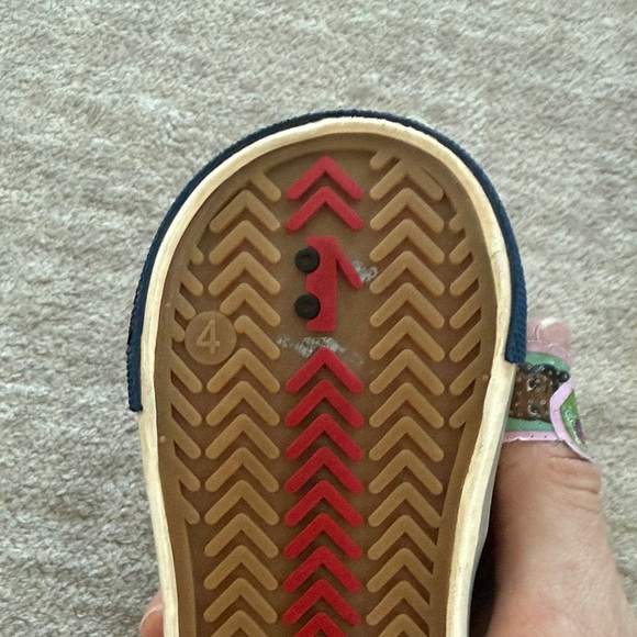 See Kai Run Gray and Navy Kids Sneakers - Picture 3 of 6